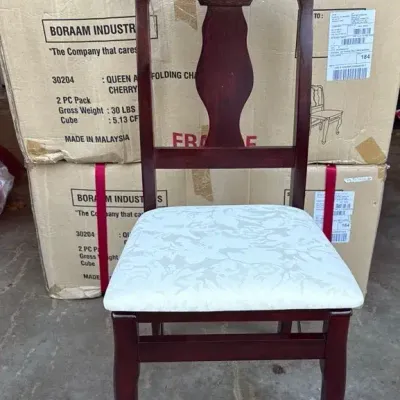 Queen Ann Folding Chairs - NIB (4)