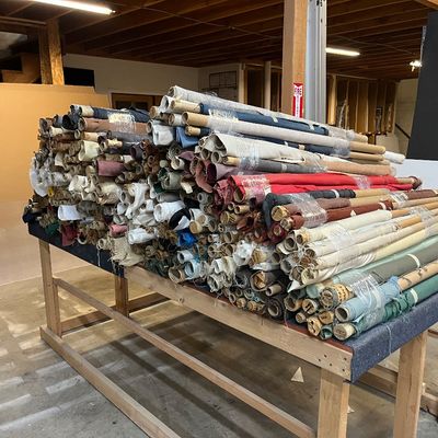 Bolts of fabric 