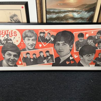Original 1964 Beatles poster 