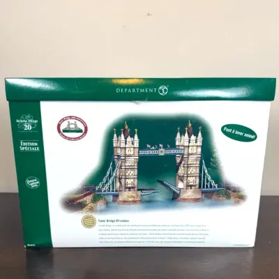 Department 56 Dickens’ Village Tower Bridge of London #56.58705 20th Anniversary Special Edition