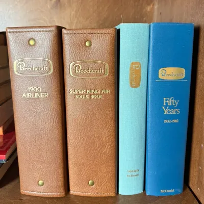 : Vintage Beechcraft Aviation Collection – Super King Air 300/300C & 1900 Airliner Manuals with Beec