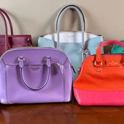 Kate Spade New York Designer Handbag & Wallet Collection – 5 Purses & Chelsea Wallet – 6 Pieces