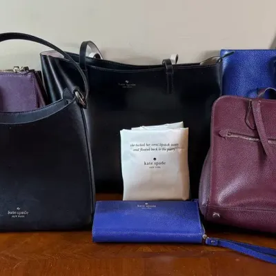 Kate Spade New York Designer Handbag Collection  5 Handbags & Matching Wallet - 6 Pieces