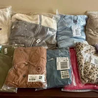 Large Amazon Lot of New Women’s Plus Size Clothing 4X–5X – The Drop, Roaman’s, Dreams & Co. & More