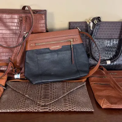 Six Handbags & Matching Pouch—MKF, Estalon, Over Earth, Urban Expressions & Laptop Tote