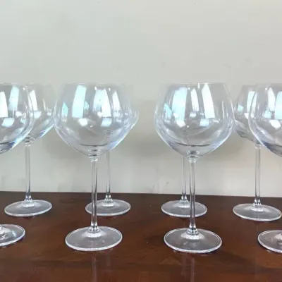 Elegant Marquis by Waterford Crystal Oversized Balloon Wine Glasses – Set of 8