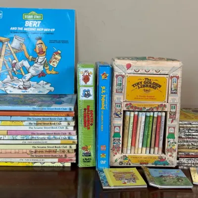 Vintage Children's Books-Little Golden Books, Sesame Street, Tiny Golden Library & Classic TV DVDs