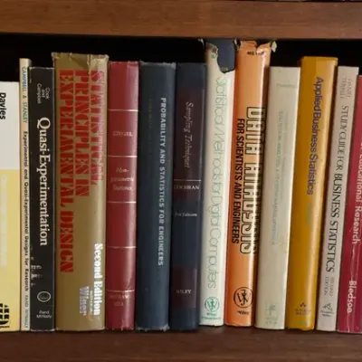 Vintage Statistics, Probability & Experimental Design Textbook Collection