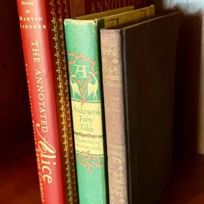 3 Classic Literature Hardcover Books – The Annotated Alice, Andersen's Fairy Tales & Cyrano de Berge