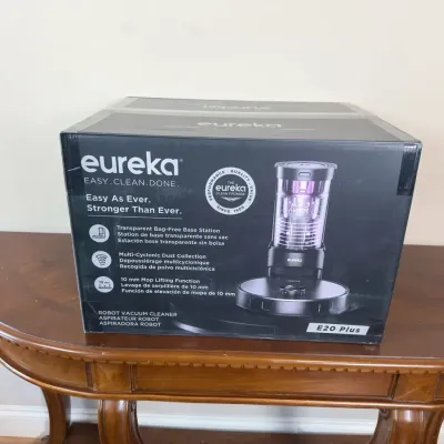 Eureka E20 Plus Robot Vacuum & Mop with Self-Emptying Base – New in Box