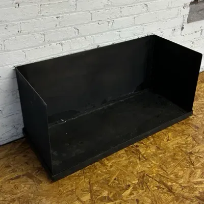 Steel Welding Table with Folding Backsplash