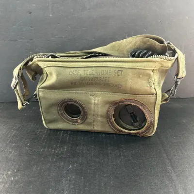 TA-312/PT Military Field Telephone w/ Canvas Case
