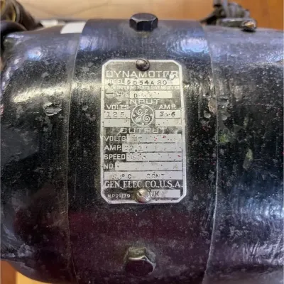 Vintage General Electric Dynamotor Model 5D54A20