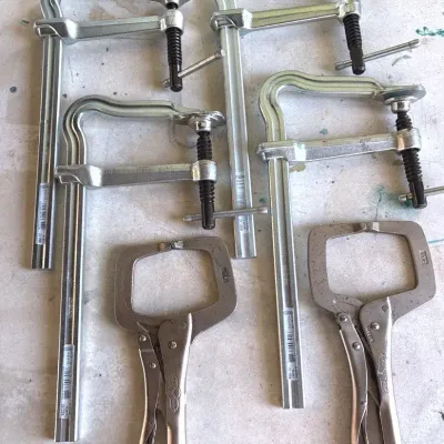 Bessey Bar Clamps (4) With Vise-Grip Clamps 
