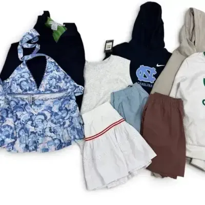 Women's Athletic Activewear Clothing Bundle: Nike, Adidas, Hollister, Tommy Bahama (10 Pieces)