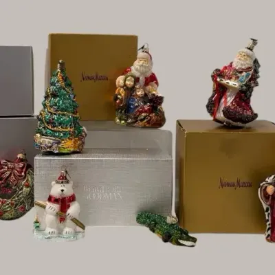 Neiman Marcus & Bergdorf Goodman Glass Ornaments