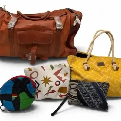 Leather Duffel Travel Bag, Tote & Assorted Purses