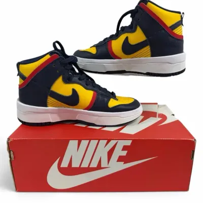 Nike Dunk High Up Women’s Sneakers – Varsity Maize/Midnight Navy – Size 7