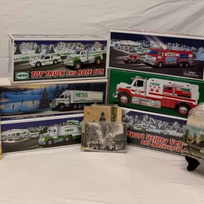Hess Collectible Toy Trucks & Vehicles, Boxed Sets, Model Cars & Antique Postcard Collection