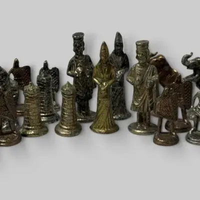 Miniature Medieval Metal Knights & Figurine Collection