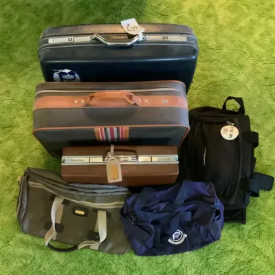 Vintage Luggage & Travel Bag Collection – 6 Pieces