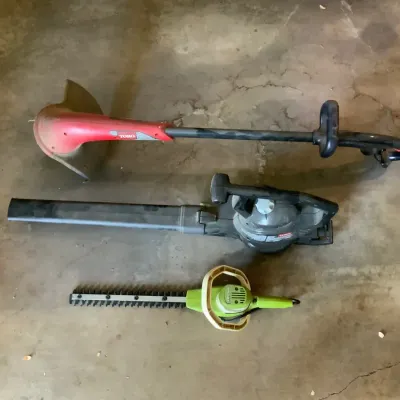 Outdoor Power Tool Collection – Toro Weed Trimmer, Leaf Blower & Electric Hedge Trimmer