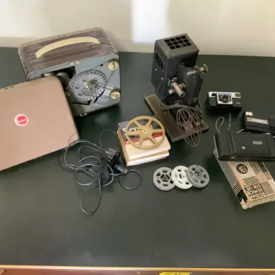 Vintage Kodak Film Projectors, Cameras & 8mm Film Reel Collection
