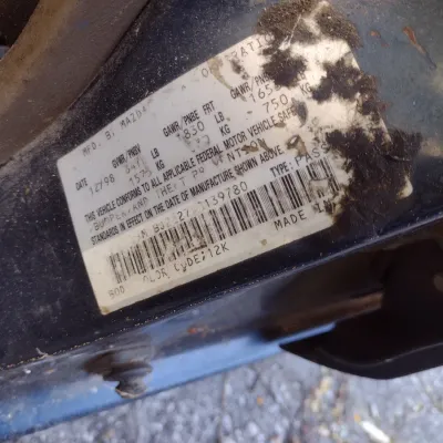 Sale Photo Thumbnail #46: 1999 Mazda Protege This is a cash, cashier's check or wire transfer purchase only.  Sold as is with no warranty or guarantees.  Vehicle has obvious exterior paint issues with some minor damage to rear and front bumpers and side panels.  Interior will need