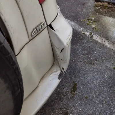 Sale Photo Thumbnail #3: Toyota RAV 4 with 195,000 miles.  This is a cash, cashier's check or wire transfer purchase only.  Sold as is with no warranty or guarantees.  Vehicle has obvious exterior damage to rear and front bumpers and passenger side panels.  Interior will need det