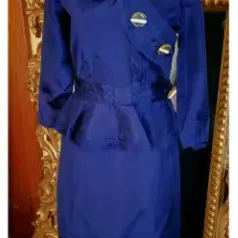 1930s peplum dress