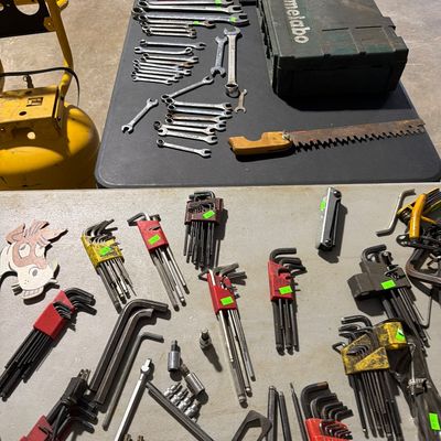Sale Photo Thumbnail #133: Wrenches, allen wrenches, and more.