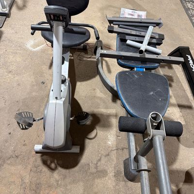 Sale Photo Thumbnail #106: Stair step, weight bench, wellso bike.