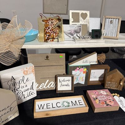 Sale Photo Thumbnail #71: Frames, signs, Valentines and more.