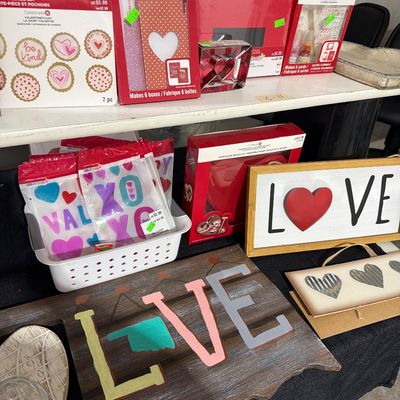 Sale Photo Thumbnail #75: Frames, signs, Valentines and more.