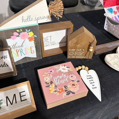 Sale Photo Thumbnail #74: Frames, signs, Valentines and more.