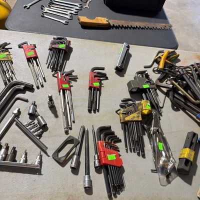 Sale Photo Thumbnail #134: Wrenches, allen wrenches, and more.