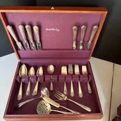 Gorham EN Silverplate Flatware Set Of 6 in Vanity Fair pattern