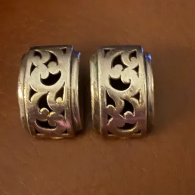 Vintage Sterling Silver Bracelet, Lois Hill Earrings & 1 Spoon
