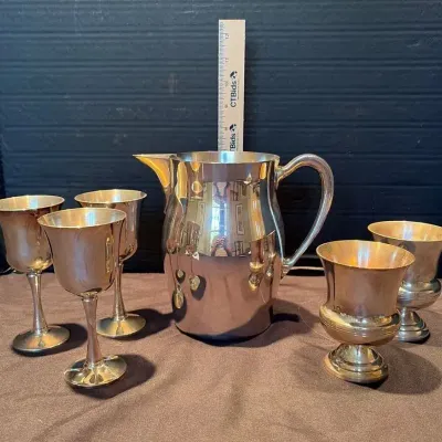 Silver Plate Pitcher, Chalice Collection