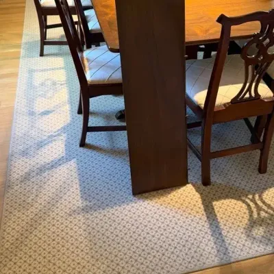 Cream & Brown Area Rug, 8’ X 12’