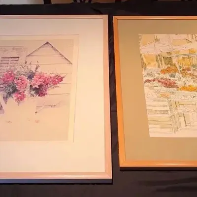 2 Framed Signed Artworks