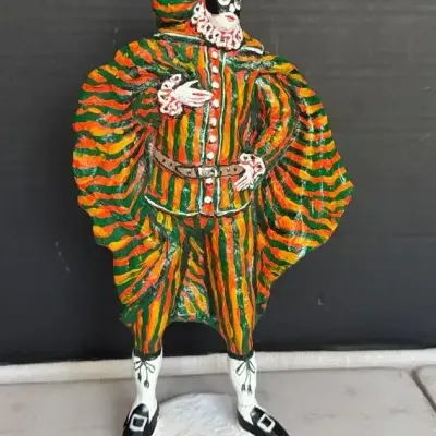 Tartaglia figure from Italian Theatrical Tradition of Commedia dell'Arte.