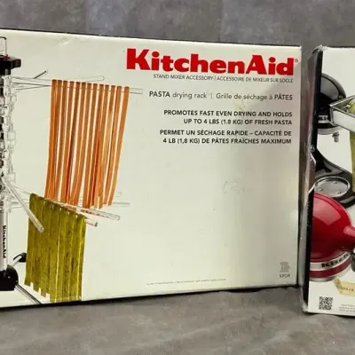 Kitchen Aid 3-Piece Pasta Roller & Pasta Drying Rack