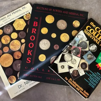 Vintage Coin Auction Books & Collector’s Manual 