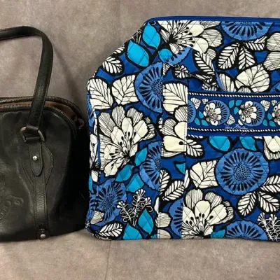 Ralph Lauren Leather Purse & New Vera Bradley Travel Duffle
