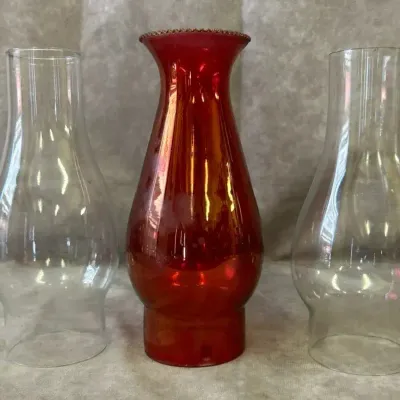 Glass Hurricane Oil Lamp Chimney Shades