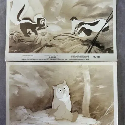 Vintage Disney Bambi Publicity Movie Stills 