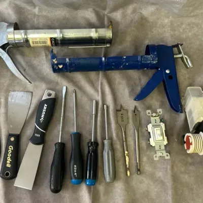 Assorted Hand Tools & Hardware Equipment 