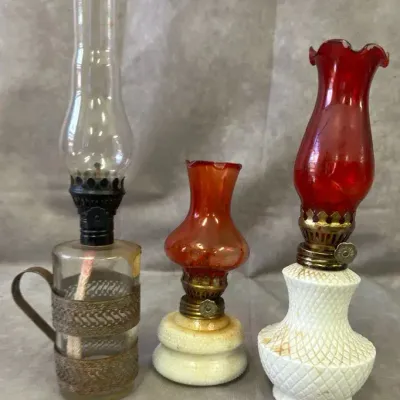 Vintage MCM Oil Lamps