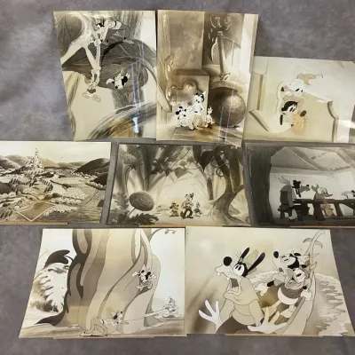 Vintage Disney "Mickey and the Beanstalk" Publicity Movie Stills 